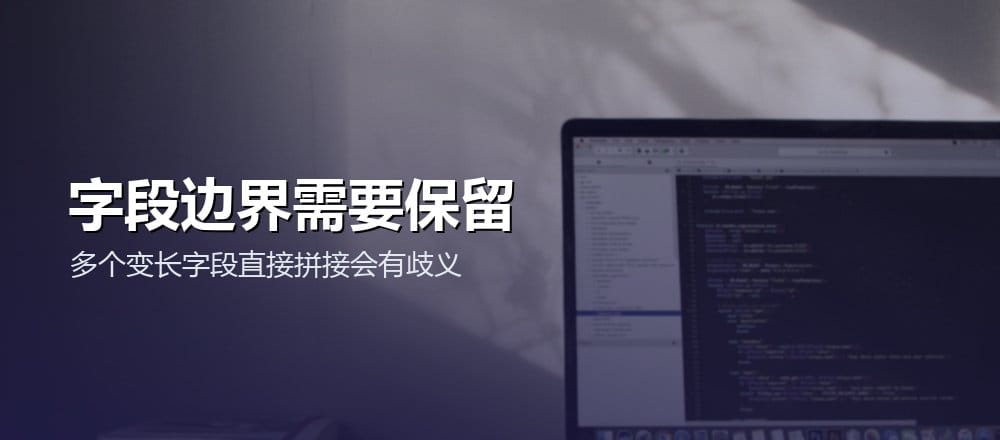 程序代码显示在电脑上的配图,辅助理解编码中字段边界的重要性