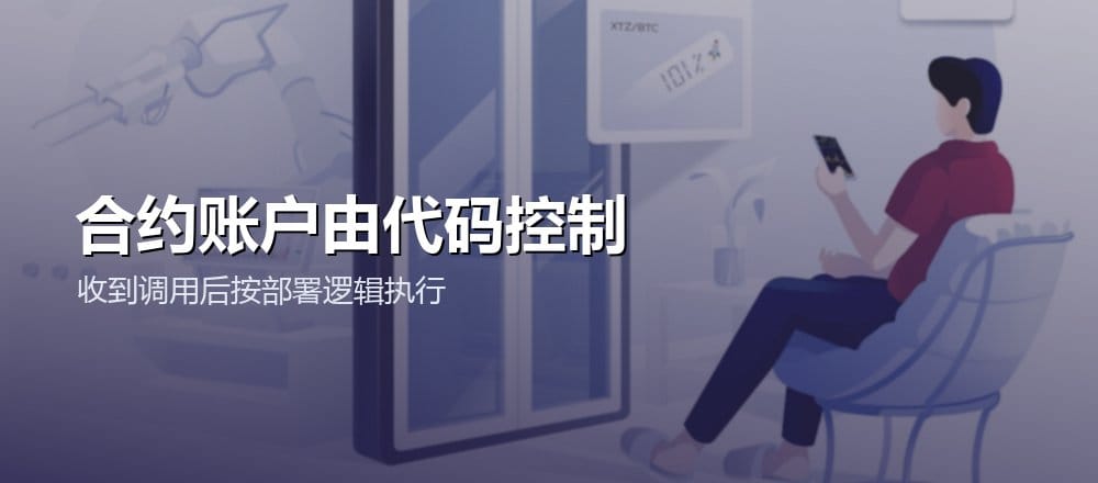 以太坊合约账户收到消息后按智能合约代码执行
